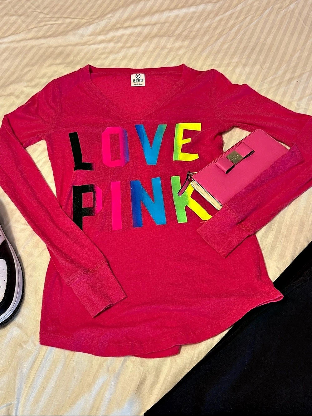 PINK Vintage Long Sleeve Tee